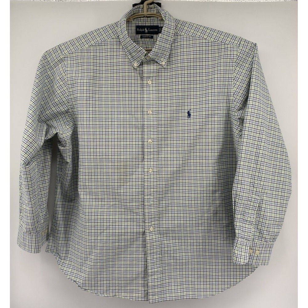 Polo Ralph Lauren Classic Fit Long Sleeve Multicolored Button Down 17.5 34/35
